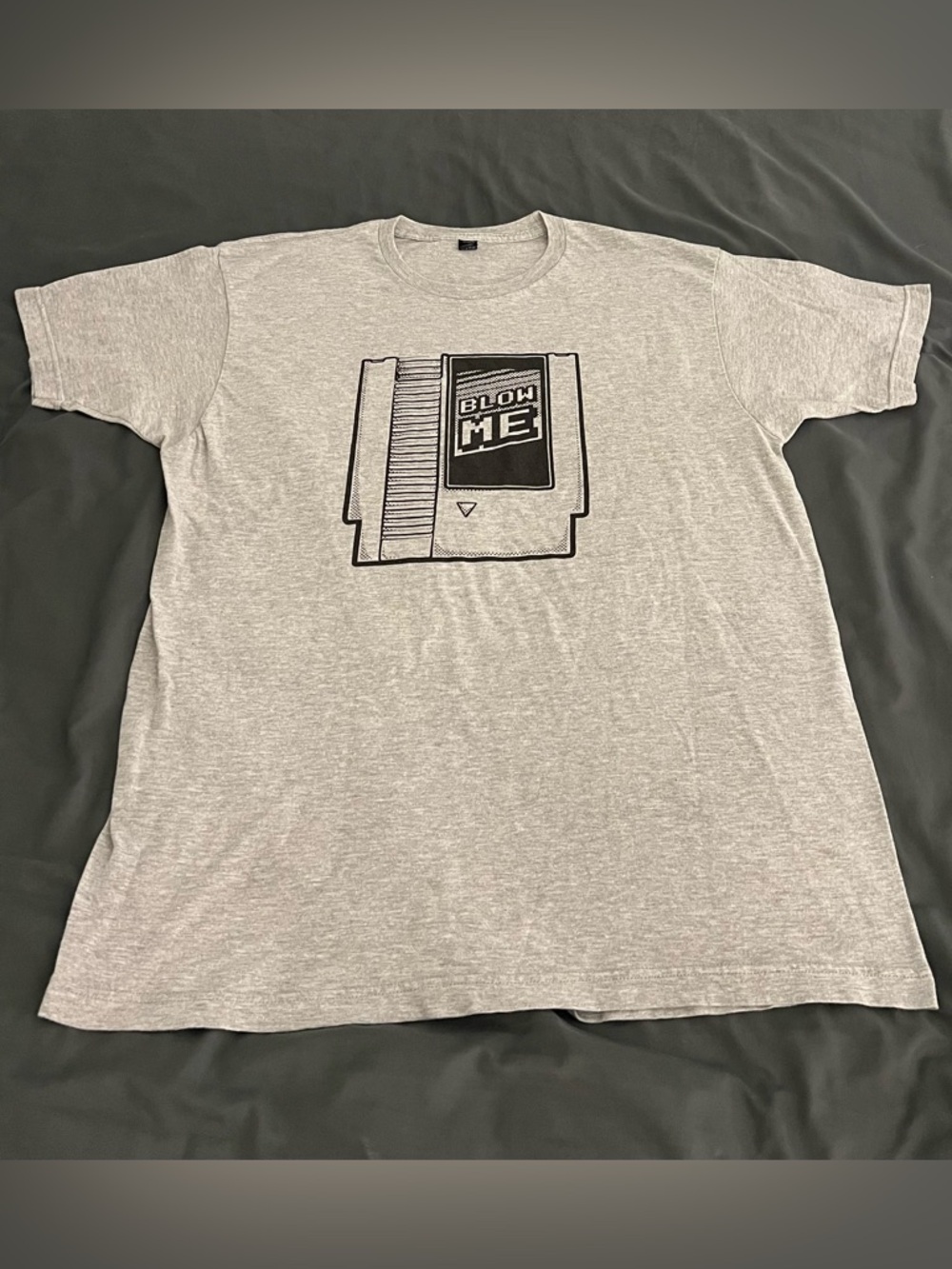 Nintendo Classic 8-bit Cartridge Gray Graphic t-shirt